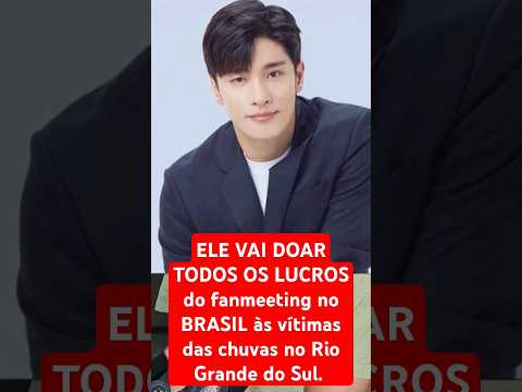Sung Hoon doa arrecadação do encontro de fãs Brasil as vítimas desastre no Rio Grande do Sul 