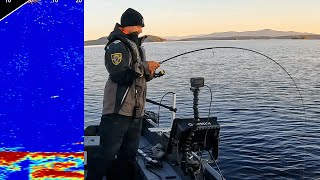 Jigging Lake Trout on Winnipesaukee - Bend It Fishing Guide Service