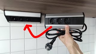 Ecksteckdose in der Küche montieren & Kabel elegant verstecken (einfache Lösung)