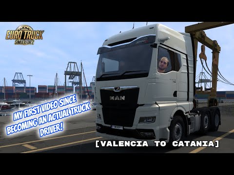 [ETS 2] REAL LIFE TRUCKER DRIVES TRUCK TO CATANIA ft BOAT!!!