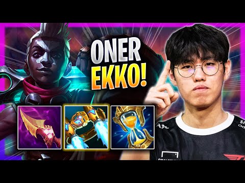 ONER LITERALLY GOD MODE WITH EKKO! - T1 Oner Plays Ekko JUNGLE vs Gwen! | Season 2023