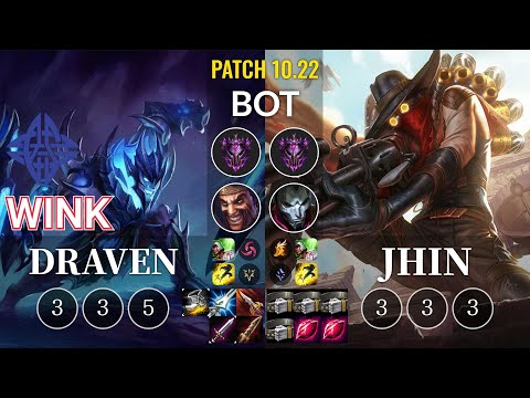 ES Wink Draven vs Jhin Bot - KR Patch 10.22