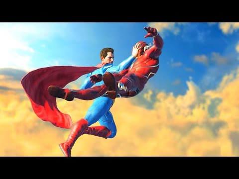 Injustice 2 All Super Moves on The Flash (No HUD) 4K UHD 2160p Video