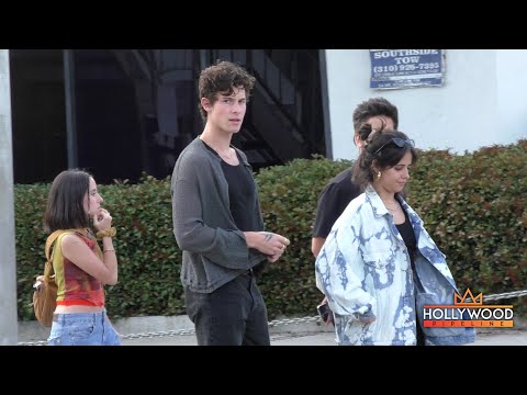 Shawn Mendes and Camila Cabello hang out with Evaluna and Camilo in Hollywood