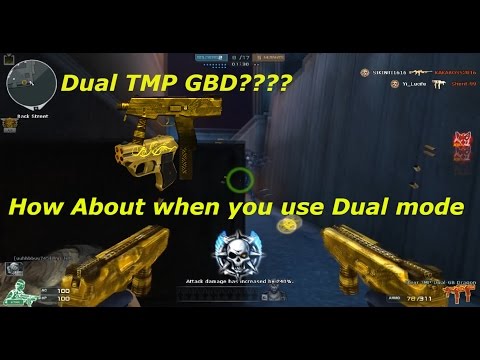 Crossfire NA 2.0: Dual Steyr TMP - GBD ft full set gold in HMX gameplay ( Don't use this mode Gun )
