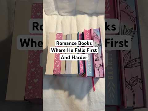 Romance books where he falls first and harder #bookrecommendations #booktube #booktok #romancebooks