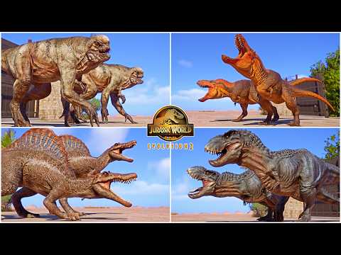 ALL 122 DINOSAURS, REPTILES AND MODDED PREHISTORIC CREATURES INTRO IN JURASSIC WORLD EVOLUTION 2