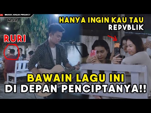 BAWAIN LAGU DI SEBELAH PENCIPTANYA !!! HANYA INGIN KAU TAHU - REPVBLIK (LIRIK) COVER BY TRI SUAKA