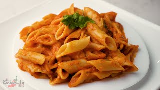 Pasta Plumilla con Salsa de Tomate - El Saborcito Rojo