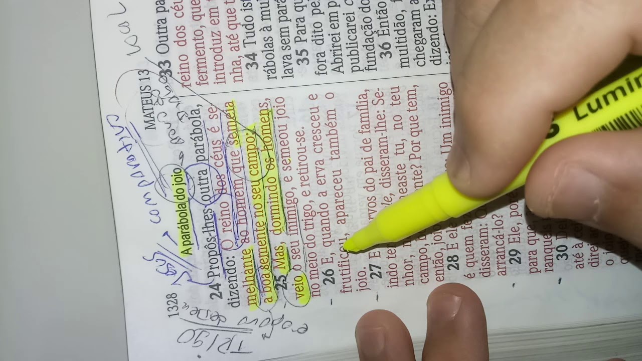 # Tutoriais diz aí Edison! Parábola do Joio e do Trigo - estudo biblico