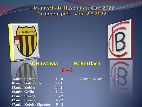 1.Mannschaft Hasenmatt Cup Selzach Gruppenspiel SC Blustavia - FC Bettlach
