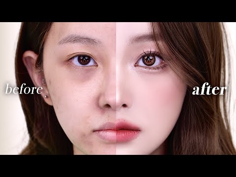 역대급 반전🫢 반반 풀성형 메이크업👩🏻‍⚕️🩺 | 눈 2배, 콧볼축소, 오버립까지 !