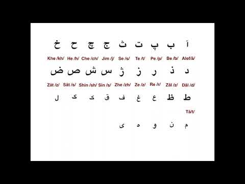 Learn Persian/Farsi Alphabet! 1.Persian Alphabet , Farsi Letters and Sounds