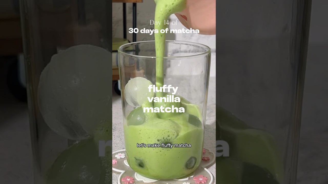 fluffy vanilla matcha ✨ // day 14 of 30 days of matcha This combo was 5/5! If you want something