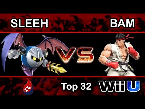 Indigo Plateau #1 - Sleeh (MetaKnight) Vs. 4GG | BAM (Ryu) Top 32 L.Side - Smash Wii U