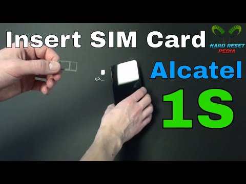 Alcatel 1S Insert The SIM Card