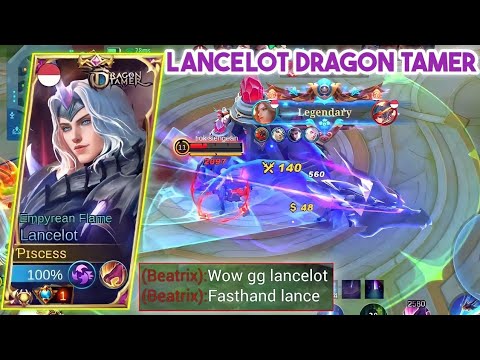LANCELOT DRAGON TAMER FASTHAND AGGRESSIVE GAMEPLAY TOP GLOBAL LANCELOT | TUTORIAL LANCELOT -MLBB