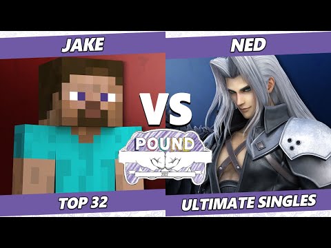 Pound 2022 Top 32 - Jake (Steve) Vs. Ned (Sephiroth) SSBM Smash Melee Tournament