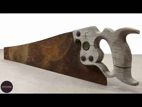 Repairing a 120 Year Old Rusty Broken Handsaw | Restoration