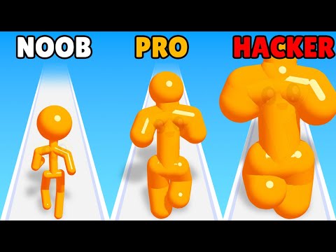 NOOB vs PRO vs HACKER in Tall Man Run