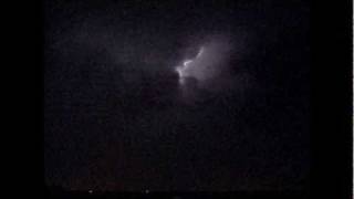 preview picture of video 'Tornadic thunderstorm near Tulsa, Ok with Intense Lightning'
