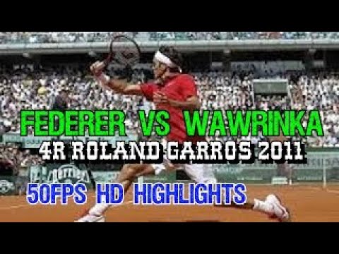 Federer v Wawrinka 4R Roland Garros 2011 HD 50fps Highlights