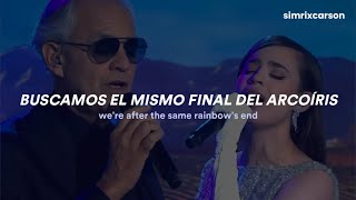 Andrea Bocelli &amp; Sofia Carson - Moon River (Live Performance) // Español &amp; Lyrics