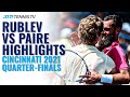 Brilliant Shots & Rallies From Andrey Rublev v Benoit Paire in Cincinnati!