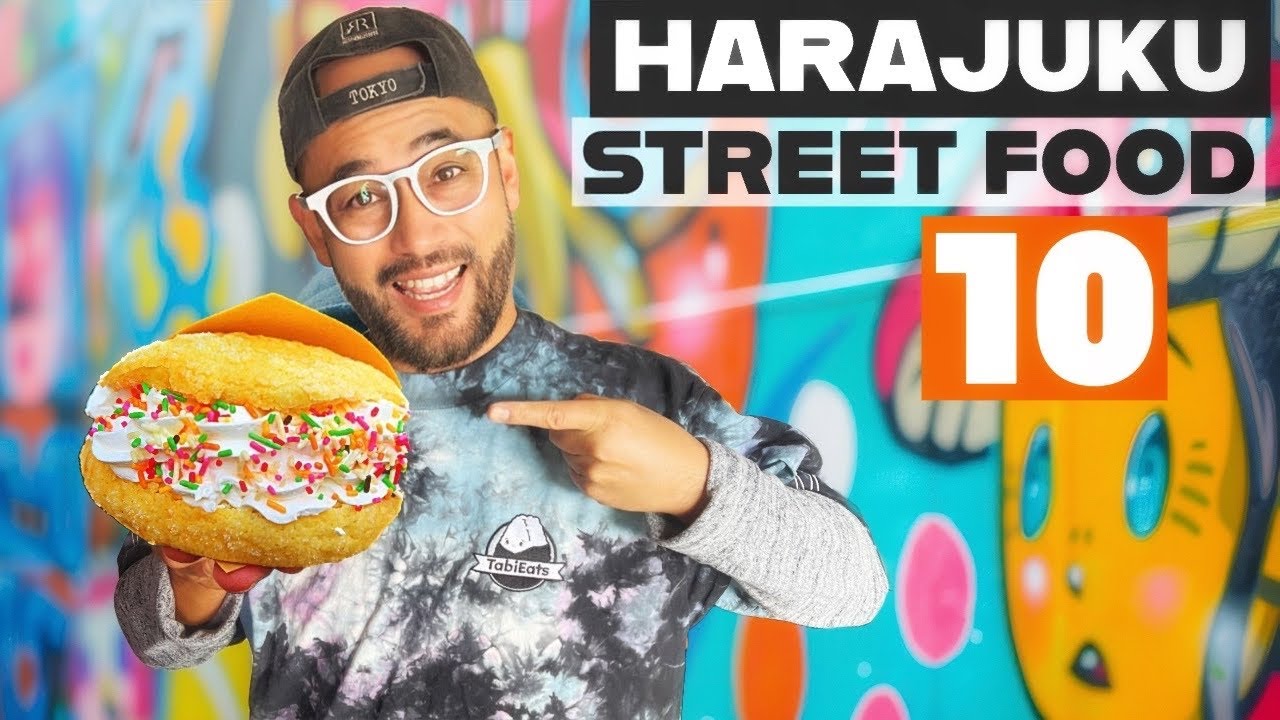 Embark on an exhilarating street food tour down Harajuku's iconic Takeshita Street.