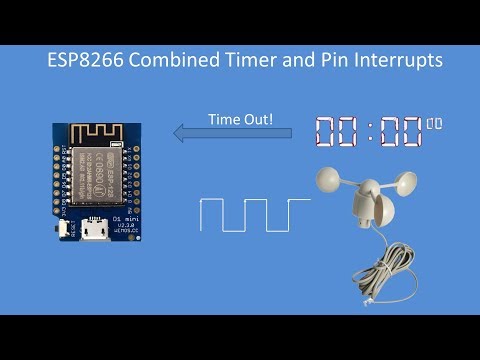 Tech Note 125 - ESP8266 Combined timer and pin interrupts to measure wind speed sensors