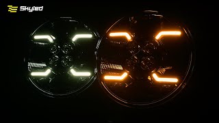 LED světlomet Skyled Dynamic 9x 9", s pozičním světlem, 9- 36V, 160W, 14500lm, ECE R10, R148, 149