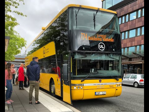 Sweden, Uppsala - Bus 774 Ride from Uppsala Centralstationen to Ekonomikum
