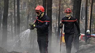 Los incendios golpean Francia y España: 2 bomberos muertos y miles de hectáreas arrasadas