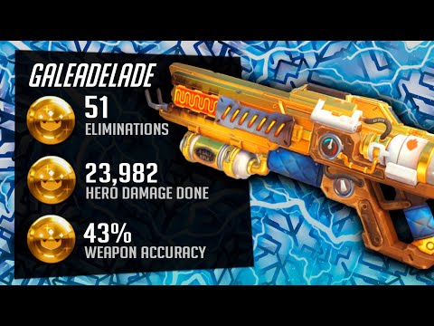 Gale Hitscan God Soldier 76 - 51 elims! [ Overwatch Season 35 Top 500 ]