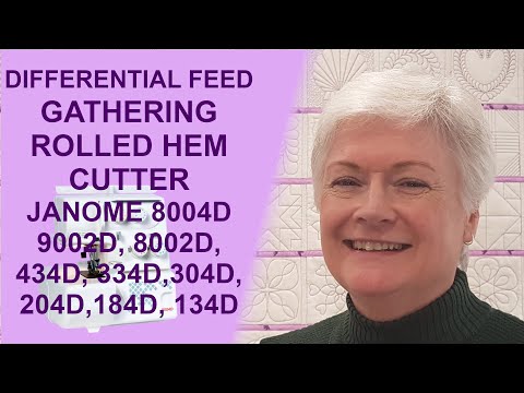 Janome 8004D Serger/Overlocker | Gathering, Rolled Hem, Cutter