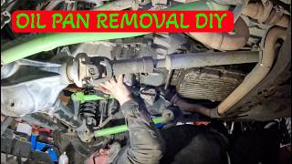 HOW TO REMOVE 3.6 JEEP OIL PAN DIY