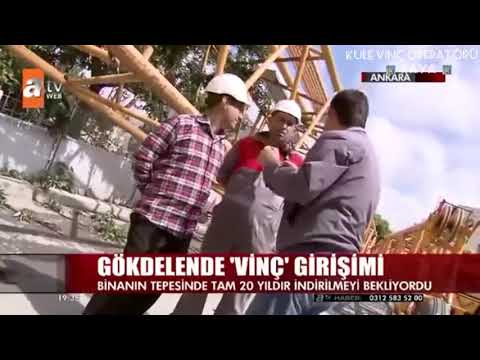 Ankara'nın simgesi olan 20 yıllık kule vinç indirildi
