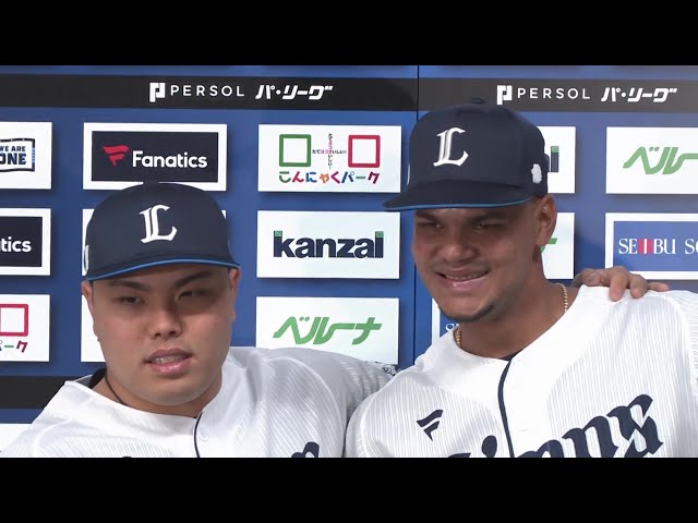 ライオンズ・平良海馬投手・アブレイユ投手ヒーローインタビュー 4月2日 埼玉西武ライオンズ 対 オリックス・バファローズ