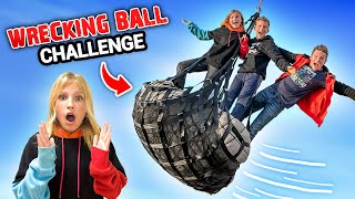 I Built A Backyard Wrecking Ball Obstacle Course!