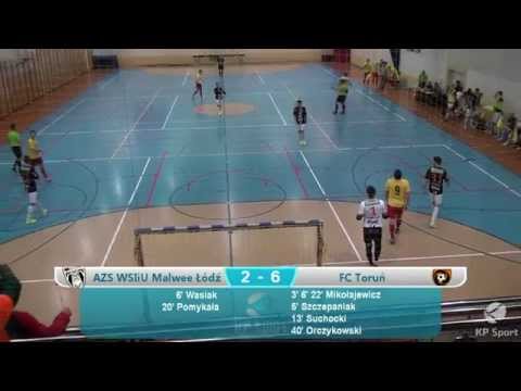 AZS WSIiU Malwee Łódź - FC Toruń / 1 Polska Liga Futsalu / Skrót [17.01.2015]