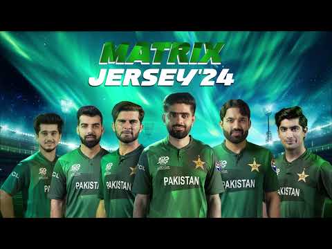 Presenting Pakistan's 𝐌𝐚𝐭𝐫𝐢𝐱 𝐉𝐞𝐫𝐬𝐞𝐲'𝟐𝟒! | ICC Men's T20 World Cup 2024