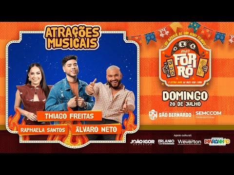 Álvaro Neto agita o encerramento do Arraiá de São Bernardo com muito forró e piseiro!