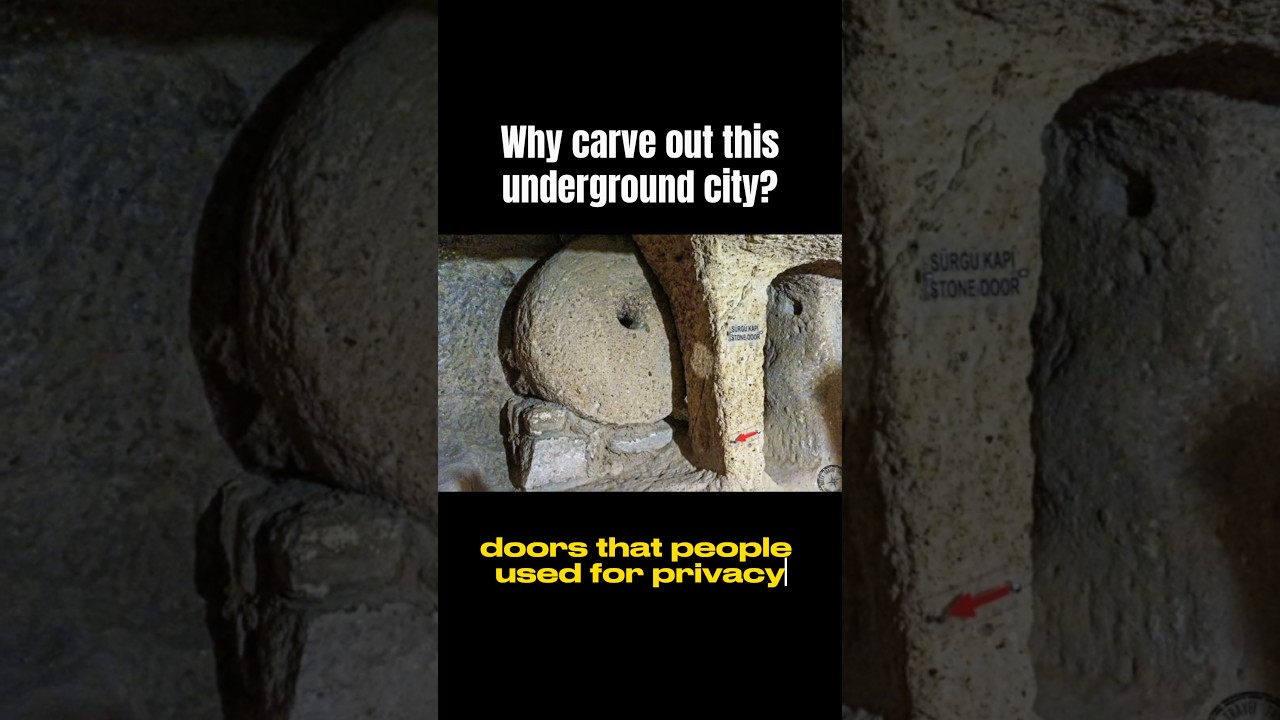 Why Carve Out this Underground City?