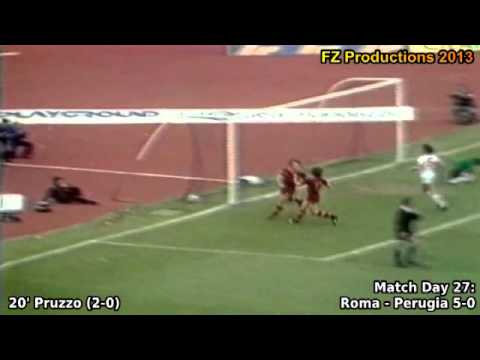 Serie A 1980-1981, day 27 Roma - Perugia 5-0 (Pruzzo goal)
