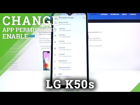How to Manage App Permissions in LG K50S – Permission Requests
