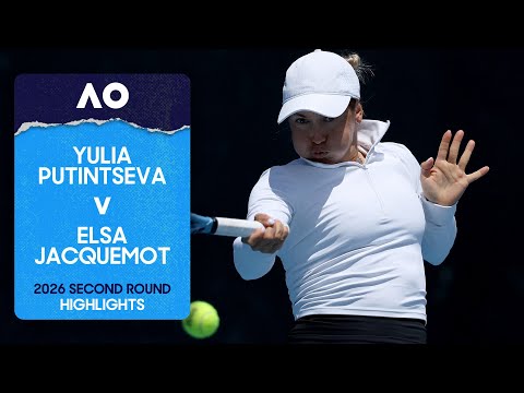 Yulia Putintseva v Elsa Jacquemot Highlights | Australian Open 2026 Second Round