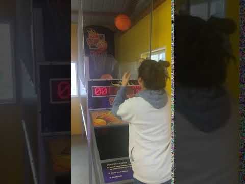 Air hockey, claw games and a bask