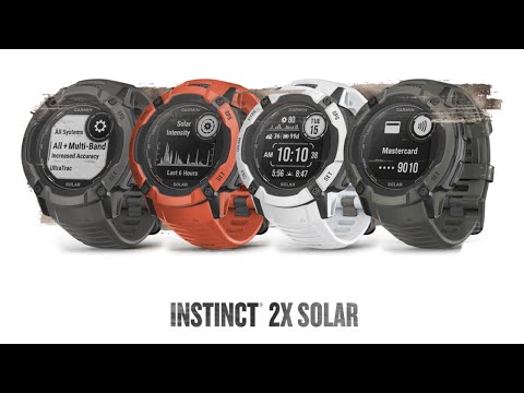 Išmanusis laikrodis Garmin Instinct® 2x Solar – Tactical Edition, Šviesiai rudos spalvos video