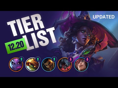 UPDATED Patch 12.20 TIER LIST for LOW ELO | LoL Season 12