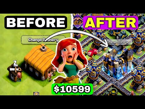 I Maxed Town Hall 1 to 18 in One Day Without Leaving the Game 😱